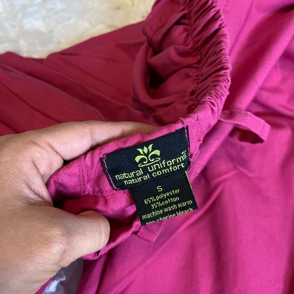 Medical Scrub Uniform Set | Pink | Size: Small - Picture 7 of 8